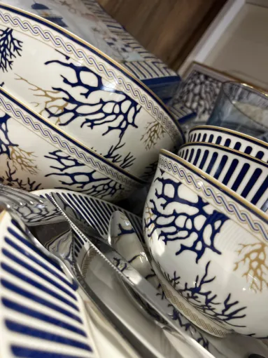 Découvrez notre nouvelle collection de vaisselle en porcelaine, Porto-Vecchio, ANSEBA