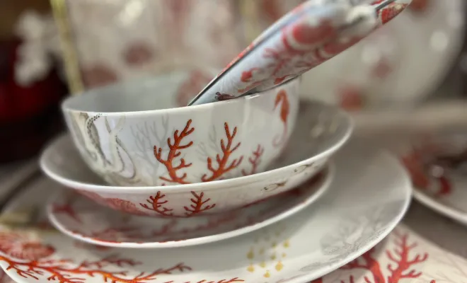 Découvrez notre nouvelle collection de vaisselle en porcelaine, Porto-Vecchio, ANSEBA
